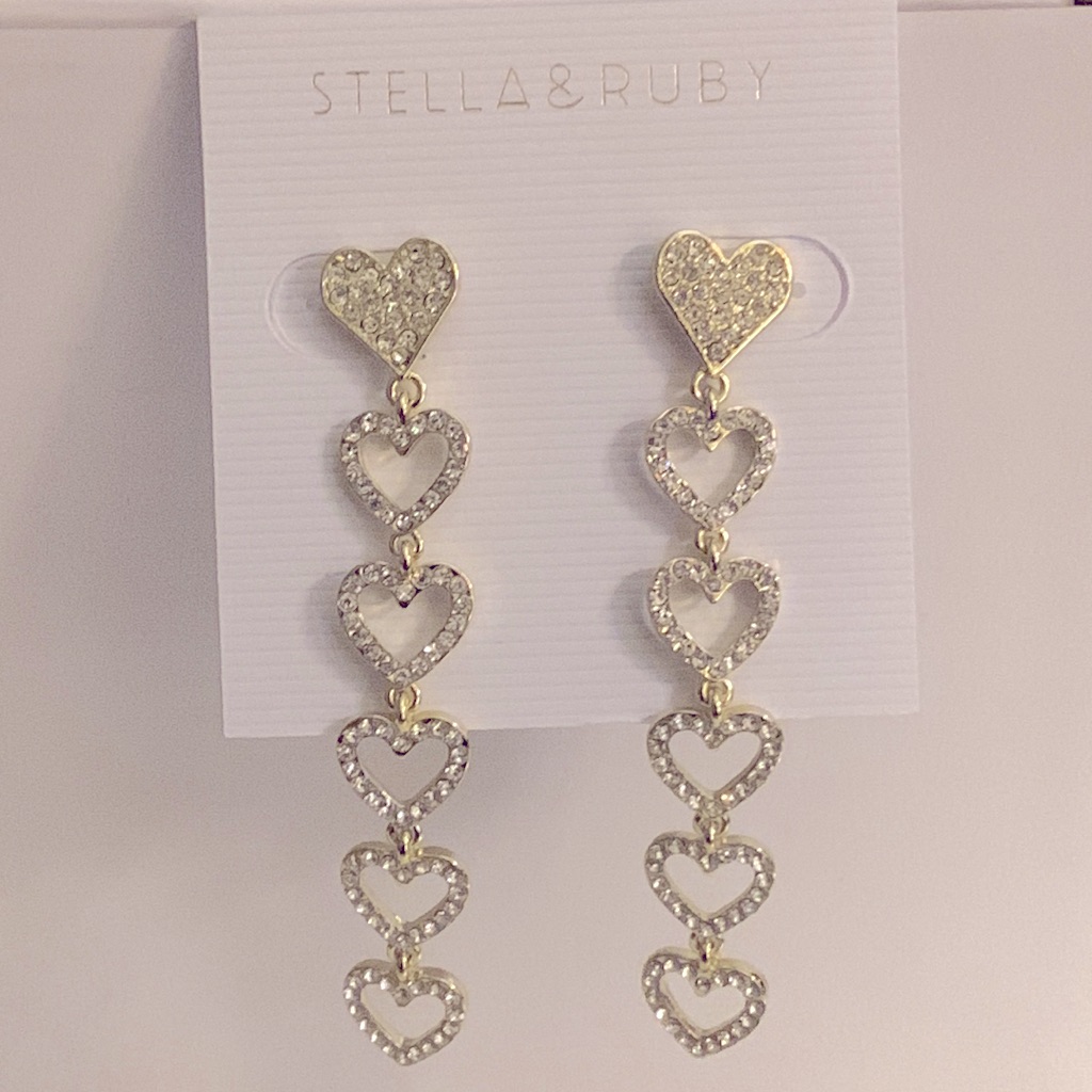 Stella & Ruby Hearts Earrings